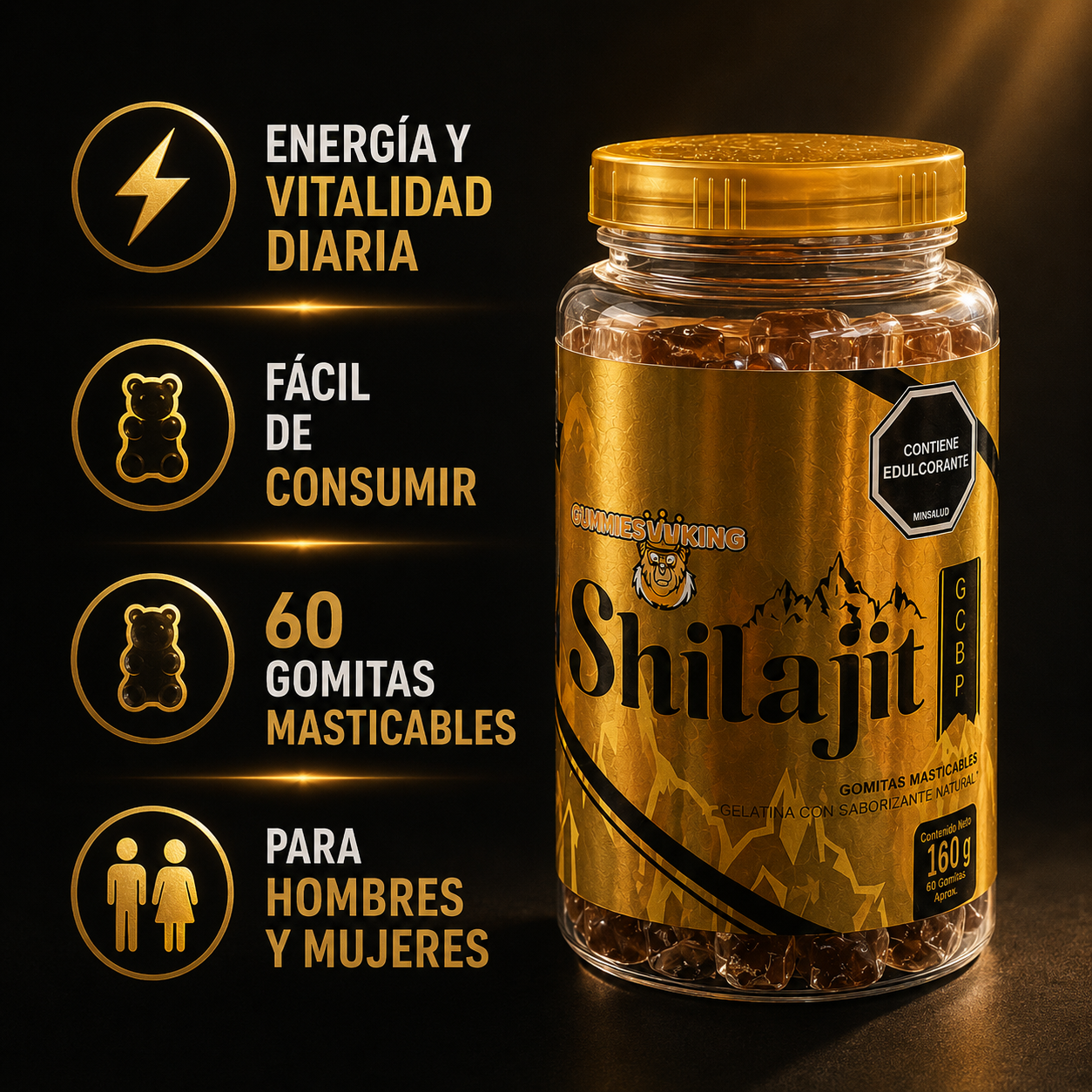 Beneficios de Shilajit Gummies Viking