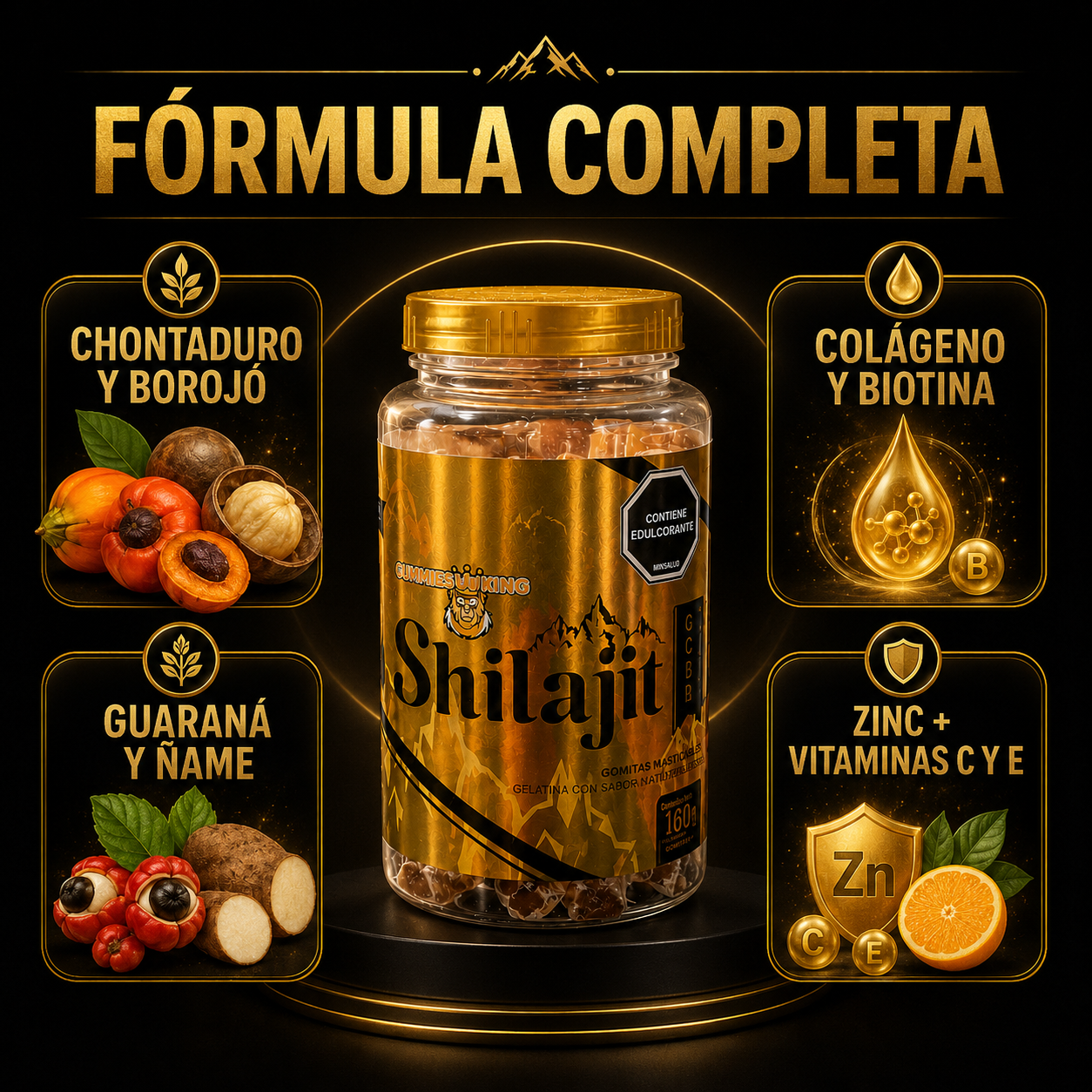 Fórmula de Shilajit Gummies Viking