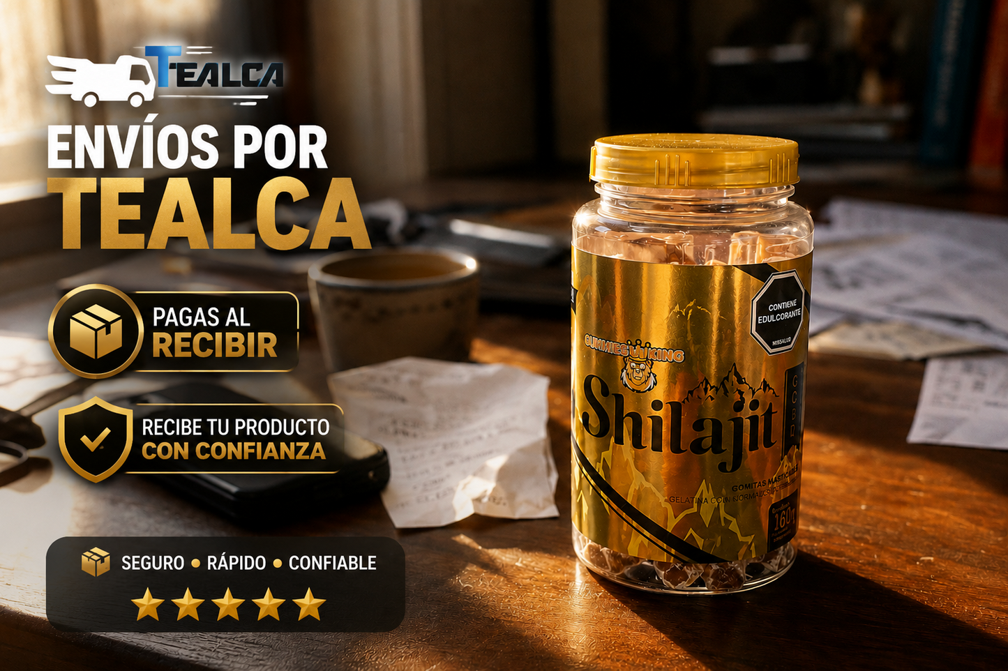 Shilajit Gummies Viking, envío gratis por Tealca y pago al recibir